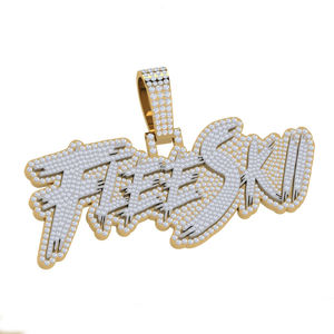 Pendentif en diamant cultivé en laboratoire 14K or E couleur brillant bijoux exquis classique anniversaire de mariage pour femmes - Product Image 1