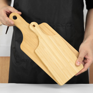 Planche à découper en bambou lisse double face personnalisée avec poignée Planche à découper écologique pour la cuisine - Product Image 4