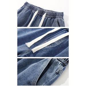 Pantalon en jean épais pour hommes Pantalon de travail industriel durable Couture renforcée Conception multi-poches Commandes en gros - Product Image 5