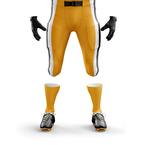 Ensemble d'uniformes de football américain pour athlètes - Respirant, flux d'air, durable, 100% polyester, antibactérien, séchage rapide, taille plus, flexible - Product Image 5