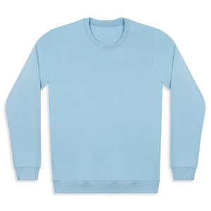 Sweat-shirt en coton molletonné à col rond unisexe, coupe classique, logo brodé personnalisé, saison hivernale, sans capuche, 2 pièces - Product Image 1
