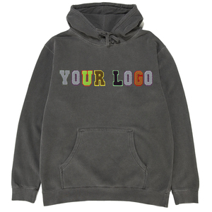 Sudaderas con capucha de chenilla bordadas de peso pesado, jersey de Color personalizado, diseño sólido básico, sudaderas con capucha de chenilla mezclada de algodón a la venta - Product Image 5