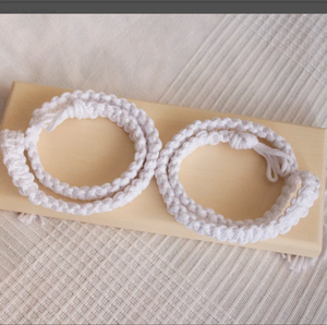Handmade Macrame Twin Baby <b>Swing</b> DYAED COTTON HANDMADE NATURAL Baby <b>Swing</b> Set Style Color Baby Bedside Sleeper - Product Image 2
