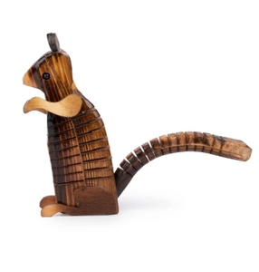 รูปปั้นรูปสัตว์กระรอกทำจากไม้ตกแต่งบ้านของตกแต่งบ้านไร่เหมาะสำหรับเป็นของขวัญ - Product Image 4