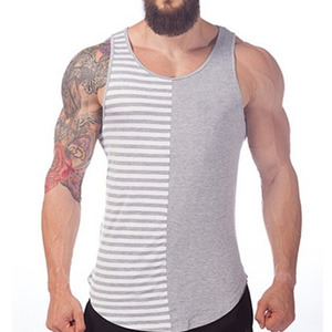 Top Quality <b>Men</b> Sports Gym Tanktops Bodybuilding <b>Singlet</b> CottonPolyster Gym Vests Training Man Tanktop - Product Image 5
