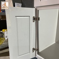Proyek Kabinet Wastafel Dapur Kamar Mandi Model Standar Amerika VAN24 Warna Abu-abu Kayu Solid MDF Plywood Pintu Shaker