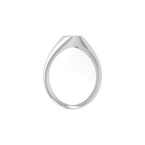 Avarta Jewellery Bague en or blanc 14 carats avec diamants de laboratoire ronds et audacieux - Product Image 2