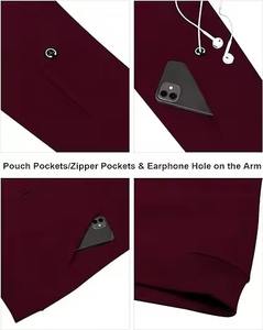 เสื้อฮู้ดซิปเปล่า ผ้าผสมโพลีเอสเตอร์/คอตตอน คุณภาพสูง สำหรับทุกเพศ สั่งทำสีและโลโก้ได้ ซิปแบบรูดขึ้น ฤดูใบไม้ร่วง พิมพ์ลาย ปักลาย - Product Image 3