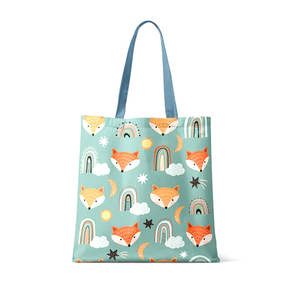 Sac fourre-tout en toile personnalisé fabriqué en usine sac portable de style robe lavable pour lettre de voyage - Product Image 5