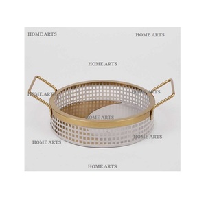 Plateau de nourriture en fer et en bois de conception classique dernière conception plateau de service de chocolats de forme rectangulaire au prix le plus bas - Product Image 4