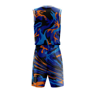 Ventes en gros d'usine Maillot de basket-ball Ensemble de sport Logo imprimé de haute qualité personnalisé Nom Maillot pour hommes et jeunes Shorts Uniformes de basket-ball - Product Image 6