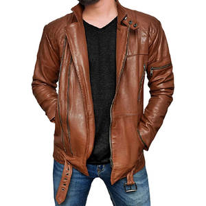 Chaqueta de Cuero para Hombre de Alta Calidad, Talla Grande, Hecha a Medida, Transpirable, Estilo Casual, Cierre de Cremallera, Invierno, Directo de Fábrica - Product Image 1