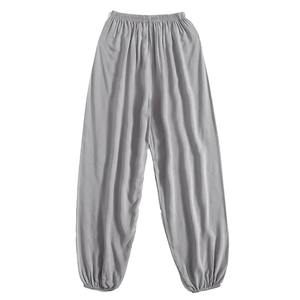 กางเกงขายาวผู้หญิงผ้าฝ้าย100% ระบายอากาศได้ดีกางเกงผู้หญิงแบบลำลองใหม่ - Product Image 2