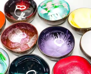 Laca de cáscara de coco, cuenco de coco artesanal para tiendas de recuerdos de VIET FARGIMEX - Product Image 5