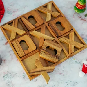 Juego Tic-Tac-Toe de madera con tablero metálico para niño de Target World - Product Image 5