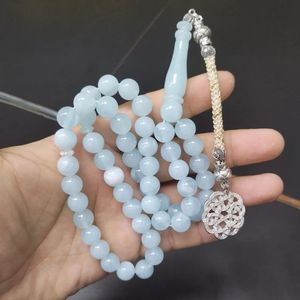 ลูกปัดอธิษฐานสีเหลืองอำพัน Tasbih Misbaha 33เม็ดสำหรับผู้ชายมุสลิมของขวัญ - Product Image 1