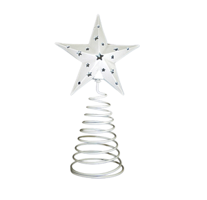 Étoile décorative unique en fer avec support vert et cuivre anti pour la décoration de Noël Design moderne de table personnalisé en gros - Product Image 2