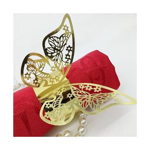 Porte-rond de serviette en métal populaire anneaux de serviette pour la Saint Valentin dîners décoration de Table serviette à la main arrivée fraîche - Product Image 2