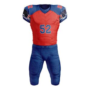 Uniformes de football américain à séchage rapide de haute qualité Design 3D personnalisé Top-Style avec motif de drapeau Vêtements d'équipe pour adultes de haute qualité - Product Image 3