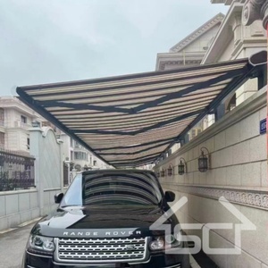 CE ha approvato i fornitori di tenda <span class=keywords><strong>da</strong></span> esterno elettrico in tessuto acrilico telaio in alluminio Full Cassette braccio retrattile tenda con luce a LED - Product Image 6