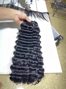 100% brut vietnamien cheveux bouclés profonds non transformés vierge couleur naturelle cuticule aligné génie trame pour les femmes noires - Product Image 4