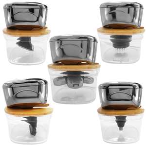 Soporte de Bambú para Afeitadora Eléctrica y Maquinilla de Afeitar Facial, Compatible con Base de Enjuague para un Uso Conveniente - Product Image 1