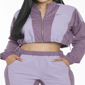 Nouvel arrivage de vêtements d'hiver 100% coton de haute qualité pour femmes, ensembles décontractés courts, pantalon cargo vintage de haute qualité - Product Image 4