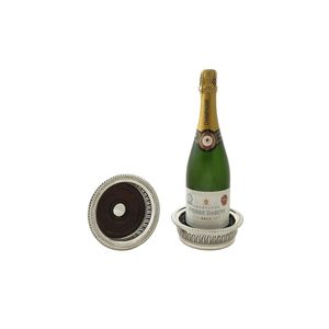 Luxury Stainless Steel Nickel Plated <b>Bottle</b> <b>Coaster</b> for Dining Table Home Bar Kitchen Decor Handmade Durable Bar Accessories Set - Product Image 1