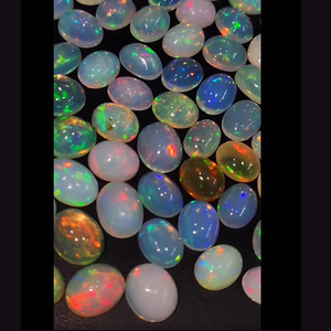 210 pièces d'opale éthiopienne naturelle 7x5mm 8x6mm 9x7mm 10x8mm 11x9mm Cabochon ovale 304 Cts Lot Iroc ventes pierres précieuses en vrac US $576 - Product Image 1
