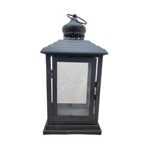 Linterna de vela de madera de diseño antiguo con Base de Metal Linterna colgante moderna de alta calidad Forma cilíndrica Hecho a mano al por mayor - Product Image 1