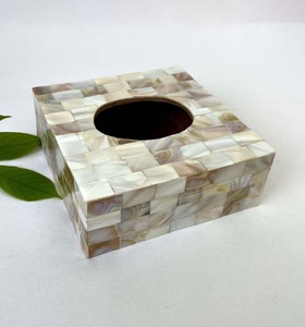 Caja de pañuelos con incrustaciones de hueso hechas a mano de alta calidad, caja de pañuelos con incrustaciones de madreperla, caja de pañuelos de madera de STAR CRAFT INDIA - Product Image 2