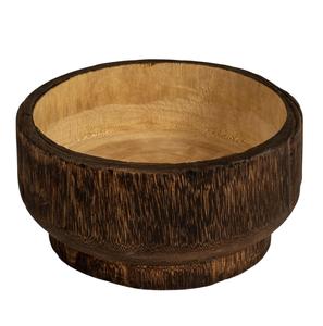 Paulownia ชามไม้สองโทนสีน้ำตาลธรรมชาติสำหรับตกแต่งบ้าน - Product Image 1