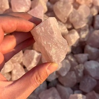 Quartz rose naturel de Madagascar, cristaux bruts en vrac, irréguliers, non polis, 2-10 cm, haute qualité, décoration Feng Shui pour la maison