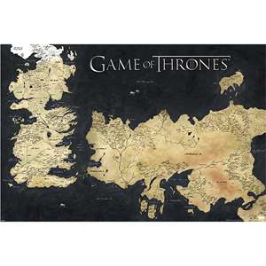 Affiche de style traditionnel de Game of Thrones : Les Sept Royaumes - Product Image 1