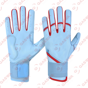 Couleur et logo personnalisés Gants de frappe de baseball en cuir de vachette Cabretta Gants de frappeur de baseball personnalisés au prix d'usine - Product Image 1