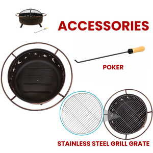 Table de barbecue en acier corten, brasero extérieur, station de barbecue à bascule - Product Image 2