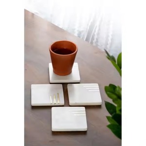 Posavasos de piedra hechos a mano, elegante protección de mesa, calidad artesanal de la India - Product Image 3