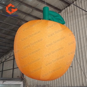 Ballon publicitaire géant gonflable en forme d'orange suspendue, modèle de fruit simulé gonflable - Product Image 4