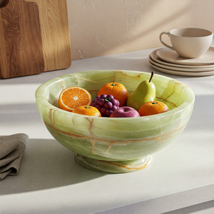 Bol en onyx vert clair viral, fait à la main, en pierre naturelle, plat à bonbons, décoration d'intérieur de luxe, tendance, héritage artisanal de 35 ans, vérifié par Alibaba - Product Image 6