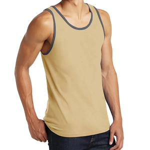 الرجال عارضة تانك قمم اللياقة البدنية سريعة الجافة تنفس مريحة <span class=keywords><strong>Activewear</strong></span> الرياضية مع شعار مخصص أفضل تصميم سلس - Product Image 4