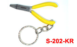 MINIATURE MINI <b>SMALL</b> 2.5 INCH PLIER KEYRING FLAT NOSE PLIERS KEYS HOLDER KEY RINGS KEYRING KEY RING KEYCHAIN SIZE GIFT TOOLS - Product Image 3