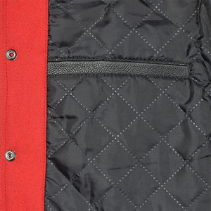 Plus Size Varsity Jacket Men Customized Chenille Embroidery PU Sleeves Custom CollegeBaseballjacket for men - Product Image 2