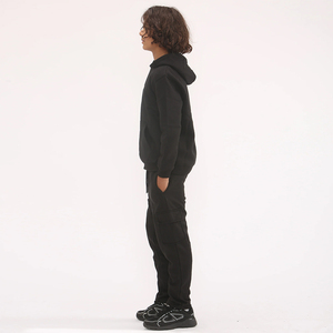 ชุดวอร์มคอตตอนขนแกะขนาดใหญ่สำหรับผู้ชายชุดวอร์มสีดำขนาดใหญ่พิเศษน้ำหนักเบาสำหรับไปยิมฟิตเนสพร้อมบริการ OEM - Product Image 3