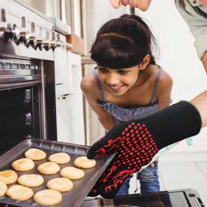 Silicone Hand Gloves for Cooking Extreme Heat Resistant Silicone <strong>BBQ</strong> - Product Image 6