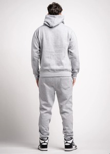 Conjunto Deportivo Informal Gris para Hombre, Sudadera con Capucha y Pantalones Deportivos - Product Image 3