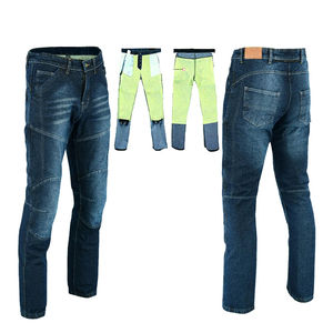 Pantalon de moto en denim pour homme D Ride Moto, noir et bleu, doublure, protections de genoux et de hanches homologuées CE, respirant, séchage rapide, logo personnalisé, tous - Product Image 4