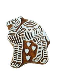 Khối Gỗ In Ấn Quần Áo Gỗ In Ấn Henna Thủ Công Giấy Tem Vải Dệt In Ấn Khối Hoa Động Vật Khắc Tem - Product Image 5