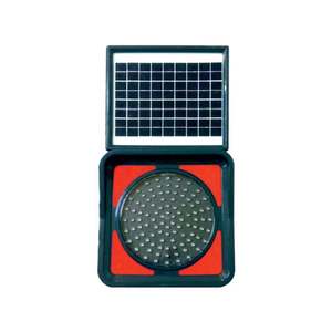 Luz Intermitente LED Roja de Advertencia de Tráfico, Alimentada por Energía Solar - Product Image 1
