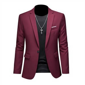 <span class=keywords><strong>Veste</strong></span> de <span class=keywords><strong>costume</strong></span> décontractée <span class=keywords><strong>tendance</strong></span> pour <span class=keywords><strong>homme</strong></span> RNSHANGER, coupe ajustée, sans repassage, à un bouton, pour l'automne - Product Image 5