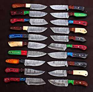 มีดเชฟเหล็กดามัสกัสทำมือไม้ทันสมัยใบมีดสำหรับมืออาชีพสั่งทำจำนวนมาก - Product Image 3